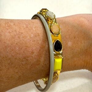 J. Crew Gold and Gray Bracelet Set